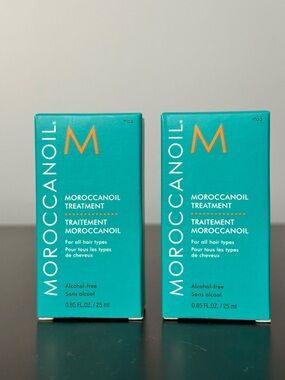 Moroccanoil Treatment Hair Oil - Lot of 2 - 0.85 Fl oz - New in Box & Unused